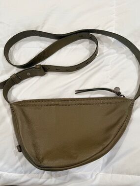 The Sak Olive Green Leather Belt Bag for Men